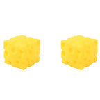 2Pcs Cheese Squishy Squeeze Toy, Soft Slow Rebound Novelty Sensory Toy