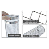 The Rolling Grill/Braai Stainless Steel Basket