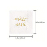 Cabs- Ms to Mrs Paper Serviettes