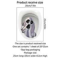 Cabs- Halloween Ghost in Toilet Sticker