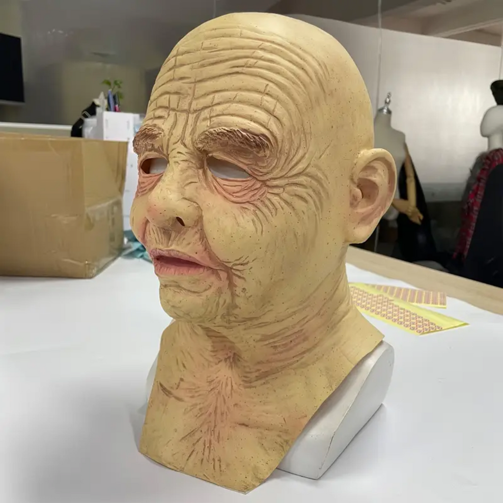 Realistic Old Lady Latex Mask