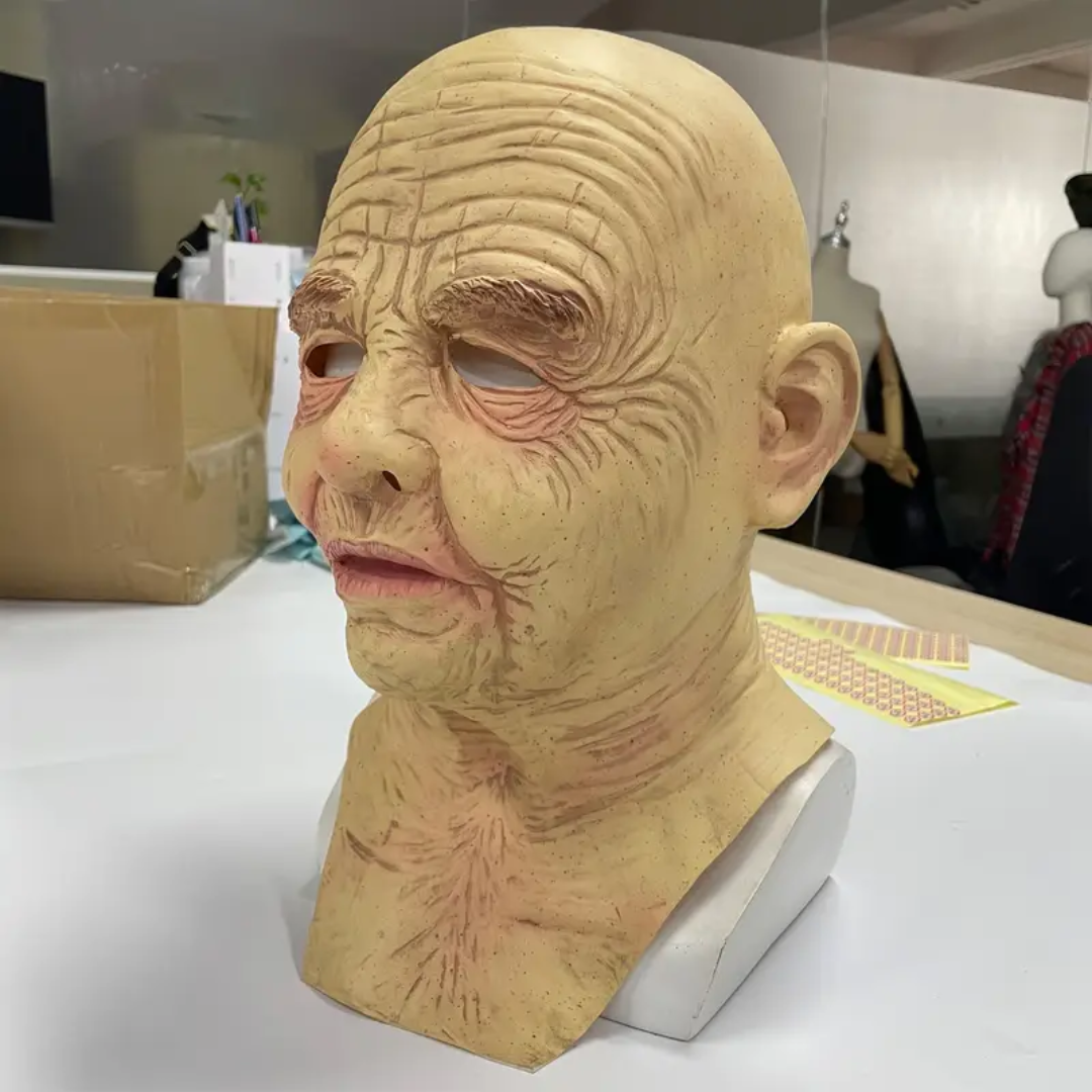 Realistic Old Lady Latex Mask