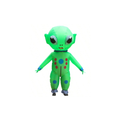 Inflatable Green Alien Costume with C-Shaped Antennae
