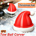 Santa Hat Trailer Tow Ball Cover - Festive Christmas Car Accessory