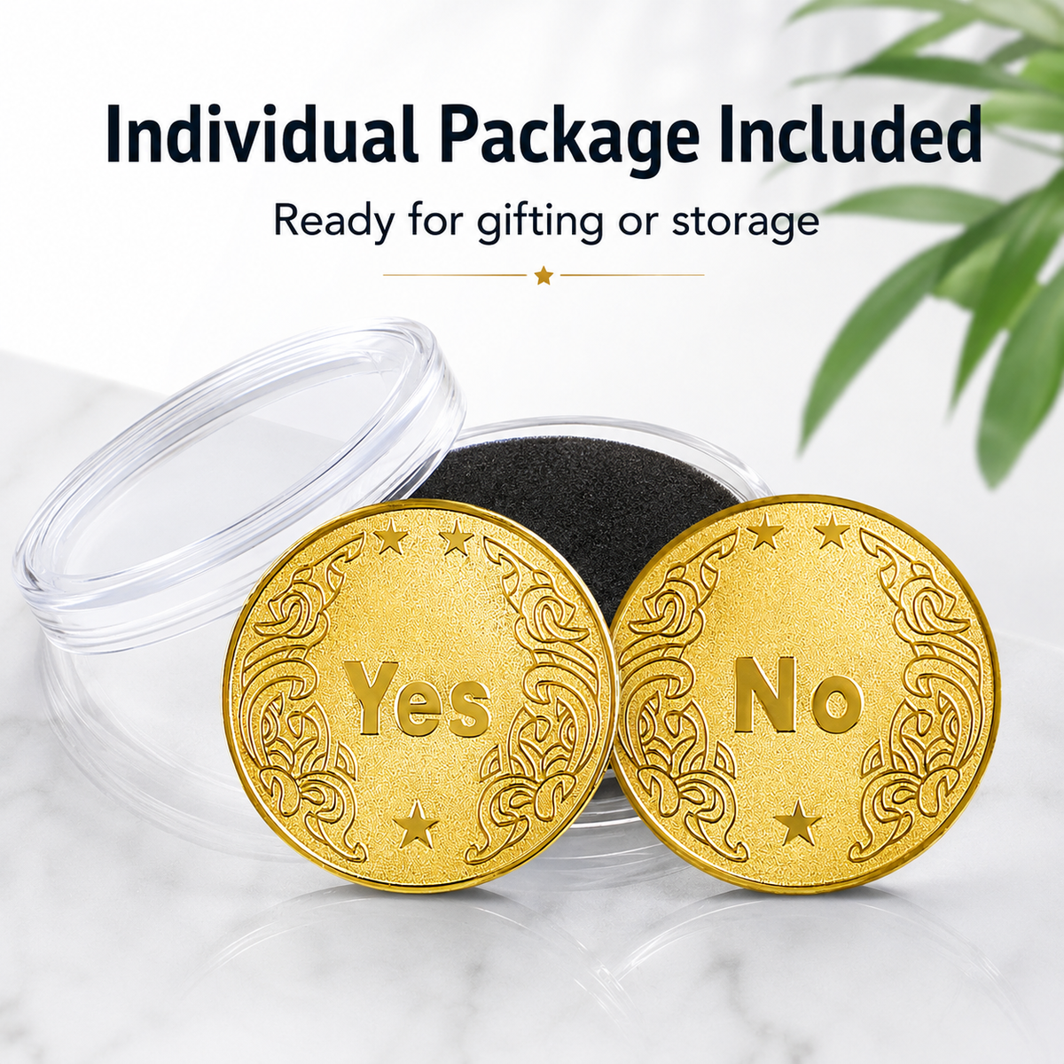 Nexora Living - Yes No Gold Decision Coin