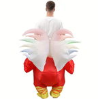 Adult Inflatable Rooster Costume (Unisex) - Red
