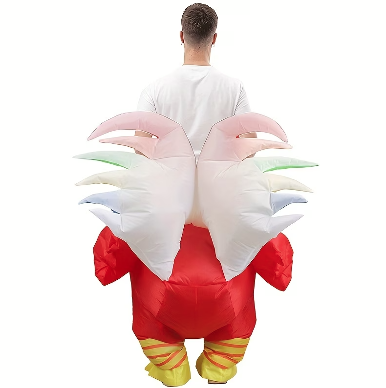 Adult Inflatable Rooster Costume (Unisex) - Red