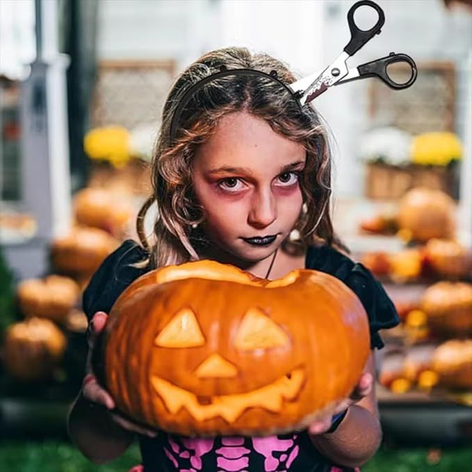 Halloween Bloody Scissors Headband