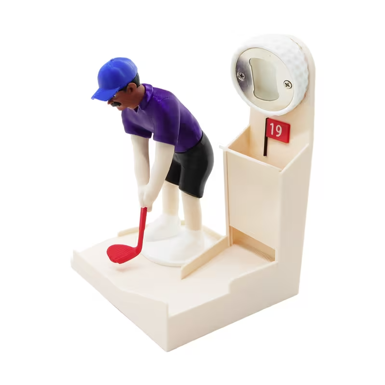 Golf Bottle Opener with Swinging Man