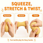 2 Pieces Vilico Peanut Squishy Toys,Slow Rising Squeeze Sensory Stress Toys