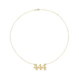 Cabs - Angel Numbers Pendant Chain - 444