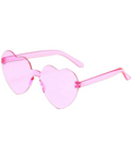 Rimless Heart Shaped Glasses - 5 Pack