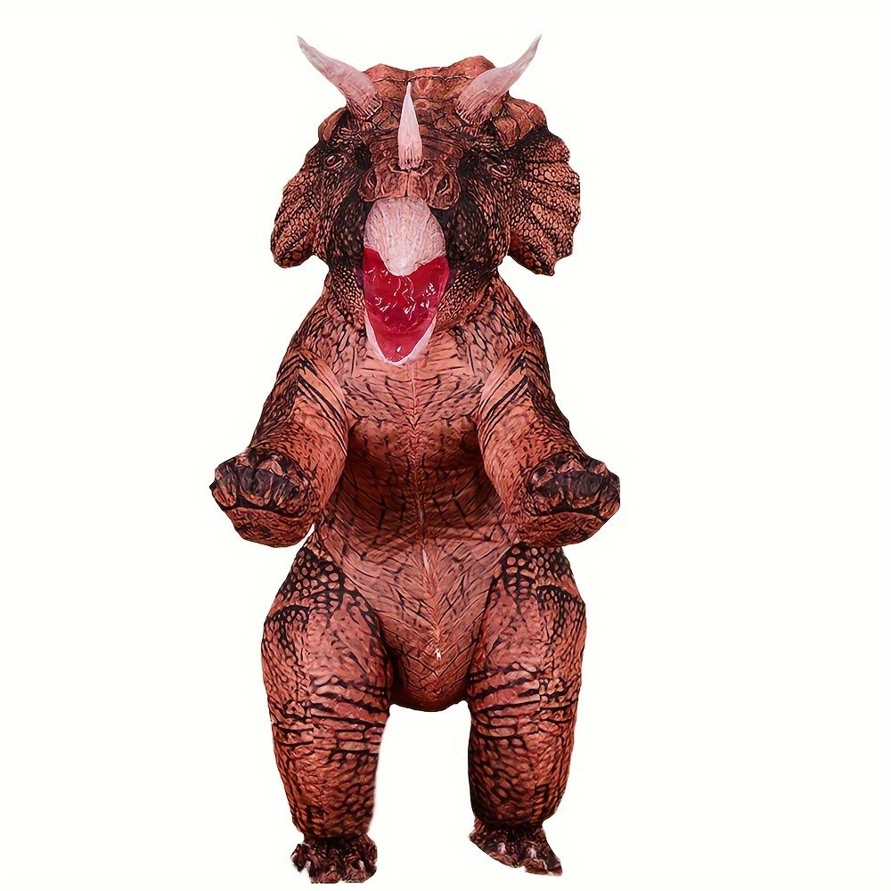 Giant Inflatable Triceratops Costume - Dark