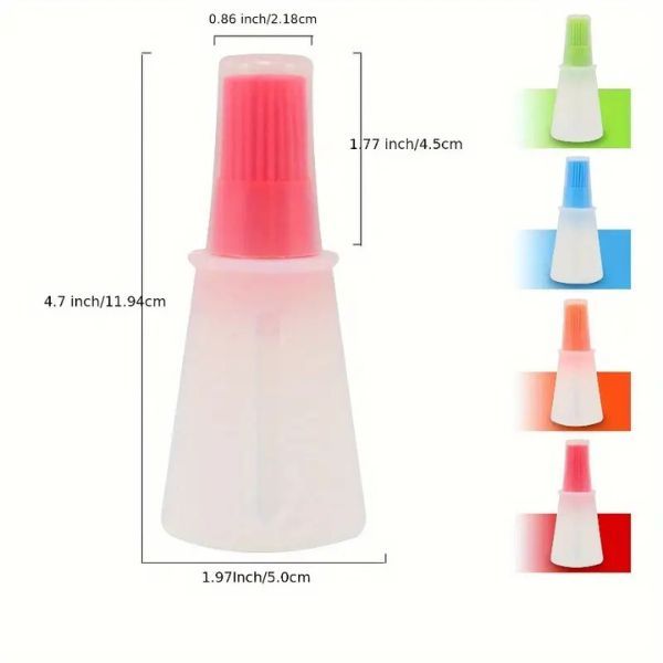 Silicone Oil Basting Bottle Brush - Blue