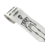 Happy Halloween White Skeleton Toilet Paper