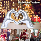Love Gesture - Finger Ornament - Silver