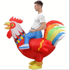 Adult Inflatable Rooster Costume (Unisex) - Red
