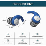 Block out snoring -Noise Reduction - Silicone Earplugs