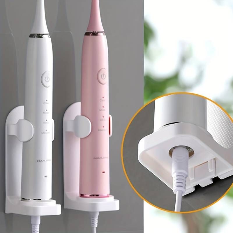 White Electric Toothbrush Holder