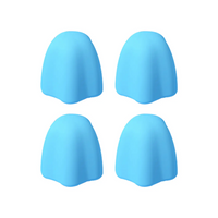 Silicone Toothpaste Cover Self-Closing Dispensers - 4 Pack - 4 X Blue