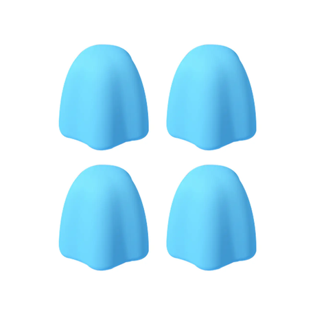 Silicone Toothpaste Cover Self-Closing Dispensers - 4 Pack - 4 X Blue