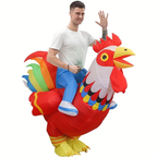 Adult Inflatable Rooster Costume (Unisex) - Red