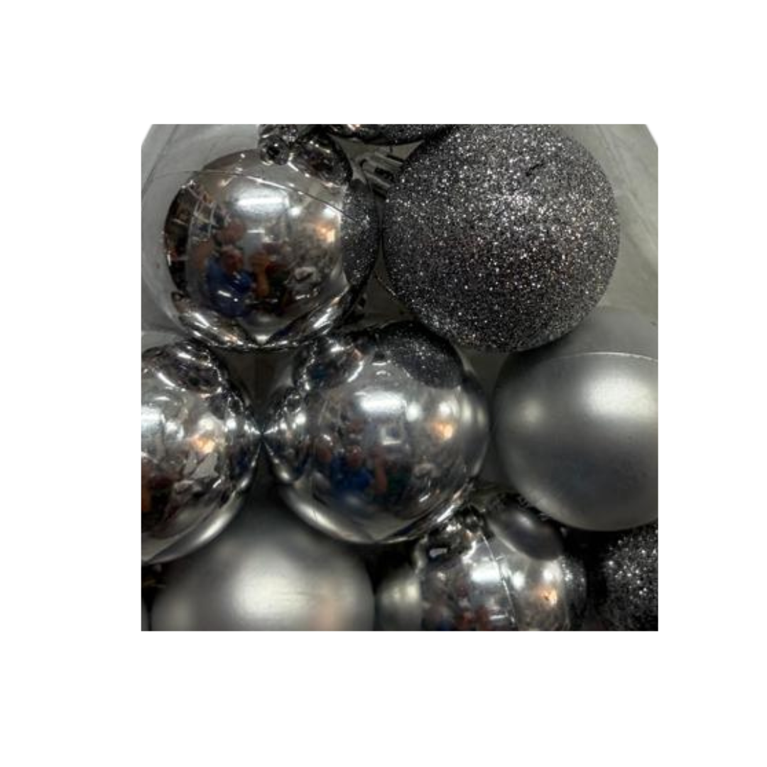 XMAS TREE DECOR BALLS 10PC 5cmPYRAMID