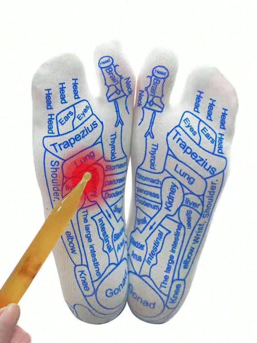 Pressure Point - Reflexology Map Socks - EU3