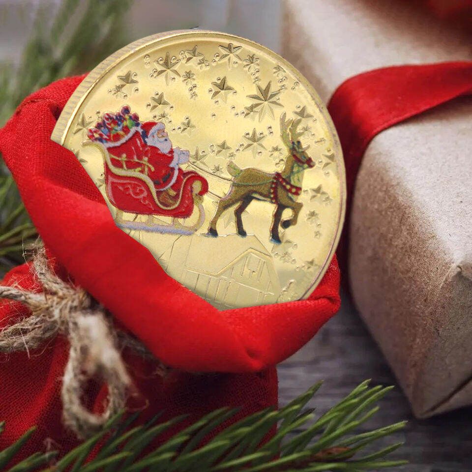 Santas Make a Wish Coin