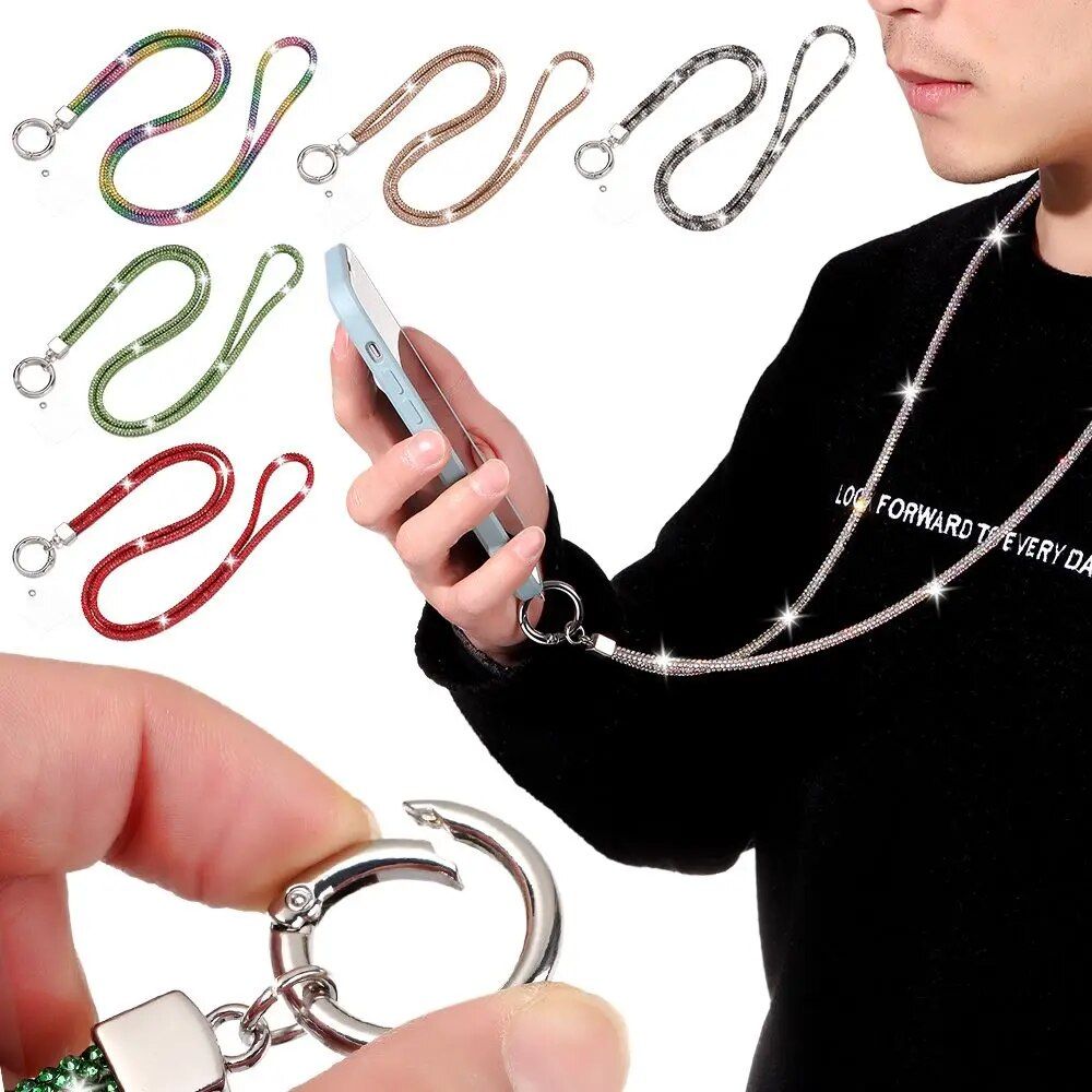 CABS Rainbow Rhinestone Lanyard