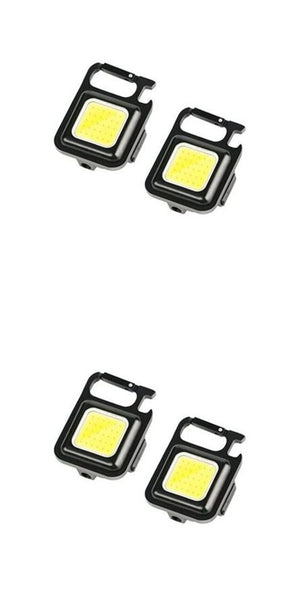 4 x Pocket Keychain Ultra Bright Light with Bottle Opener