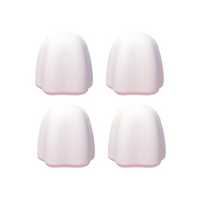 Silicone Toothpaste Cover Self-Closing Dispensers - 4 Pack - 4 X White