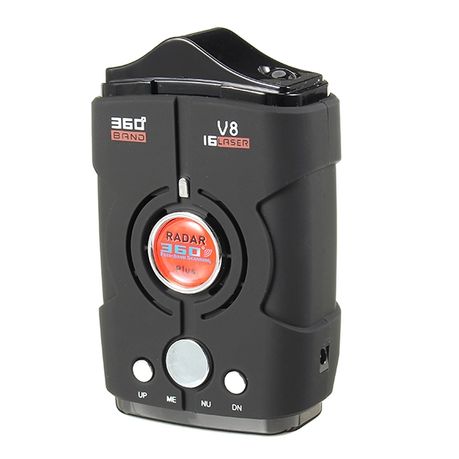 V8 360degree Full-Band-Scanning Voice Radar Detector