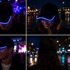 Party LED Luminous Baseball Cap - Blue Light