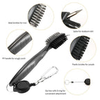 Golf Club Brush And Groove Cleaner - Black