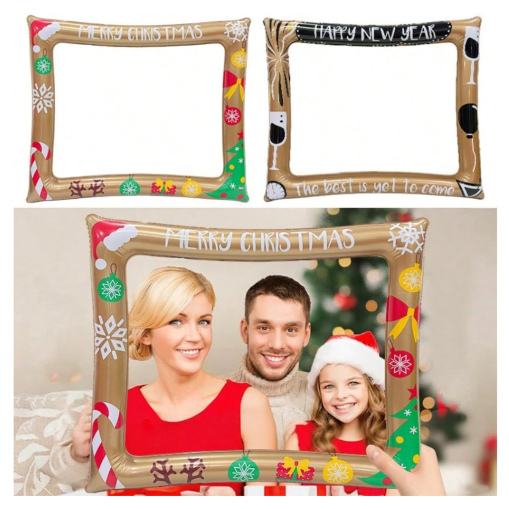2 sided Christmas Inflatable Photo Frame Prop For Selfie