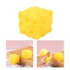 2Pcs Cheese Squishy Squeeze Toy, Soft Slow Rebound Novelty Sensory Toy