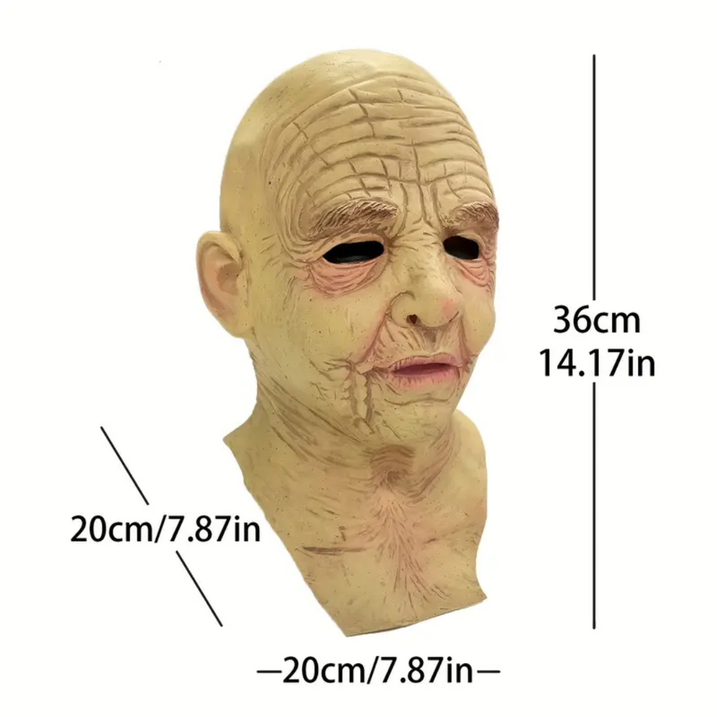 Realistic Old Lady Latex Mask