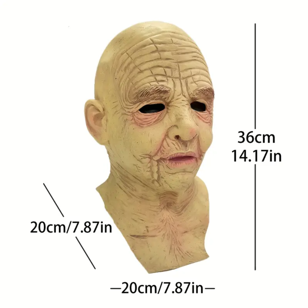 Realistic Old Lady Latex Mask