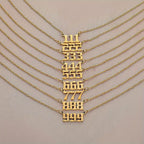 Cabs - Angel Numbers Pendant Chain