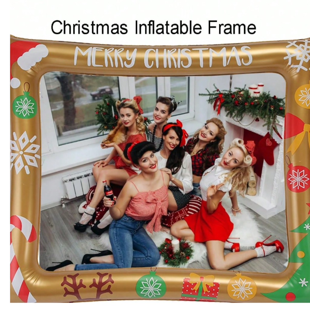 2 sided Christmas Inflatable Photo Frame Prop For Selfie