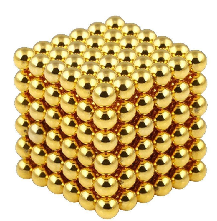 5mm Magnetic Building Balls - (125 Pieces) - Gold