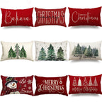 Merry Christmas Pillow Cover - Globe Design