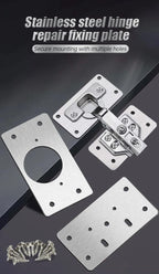 Hinge Repair Plate Set - For Cabinet, Furniture Drawer or Window