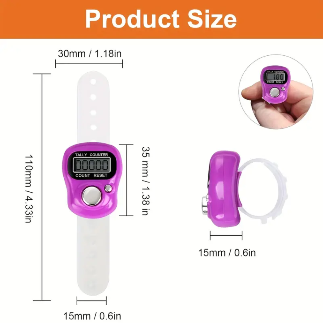Handheld Electronic Finger Counters with 5-Digit LCD Display