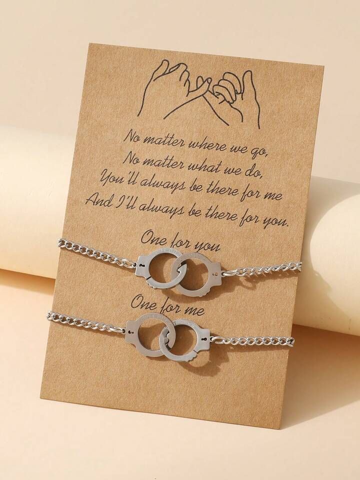 Handcuff Chain Friendship - 2 Pieces