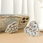 Rhinestone Decor Heart-Shaped Phone Socket