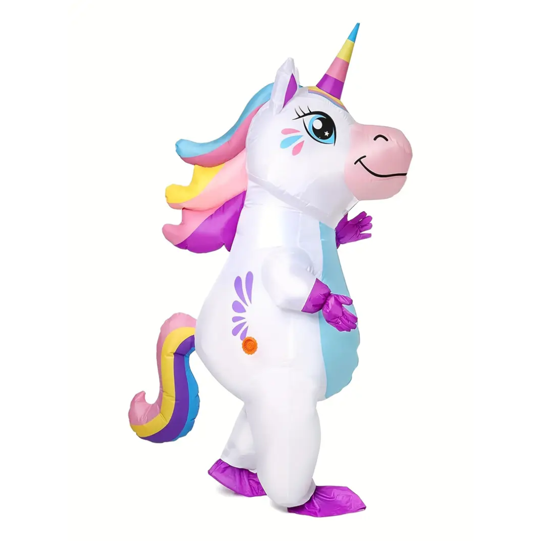 Halloween Colorful Adult Unicorn Inflatable Costume