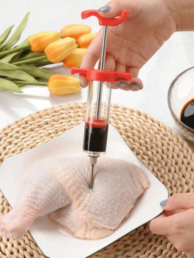 1 Piece - Food Seasoning Syringe - Multi-Color