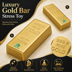 Bloom Box Series Squishy Squeeze Toy, Stress Relief Sensory Gold - Golden Brick